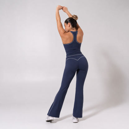 Ensemble ÉLAN - Top ajusté & pantalon évasé