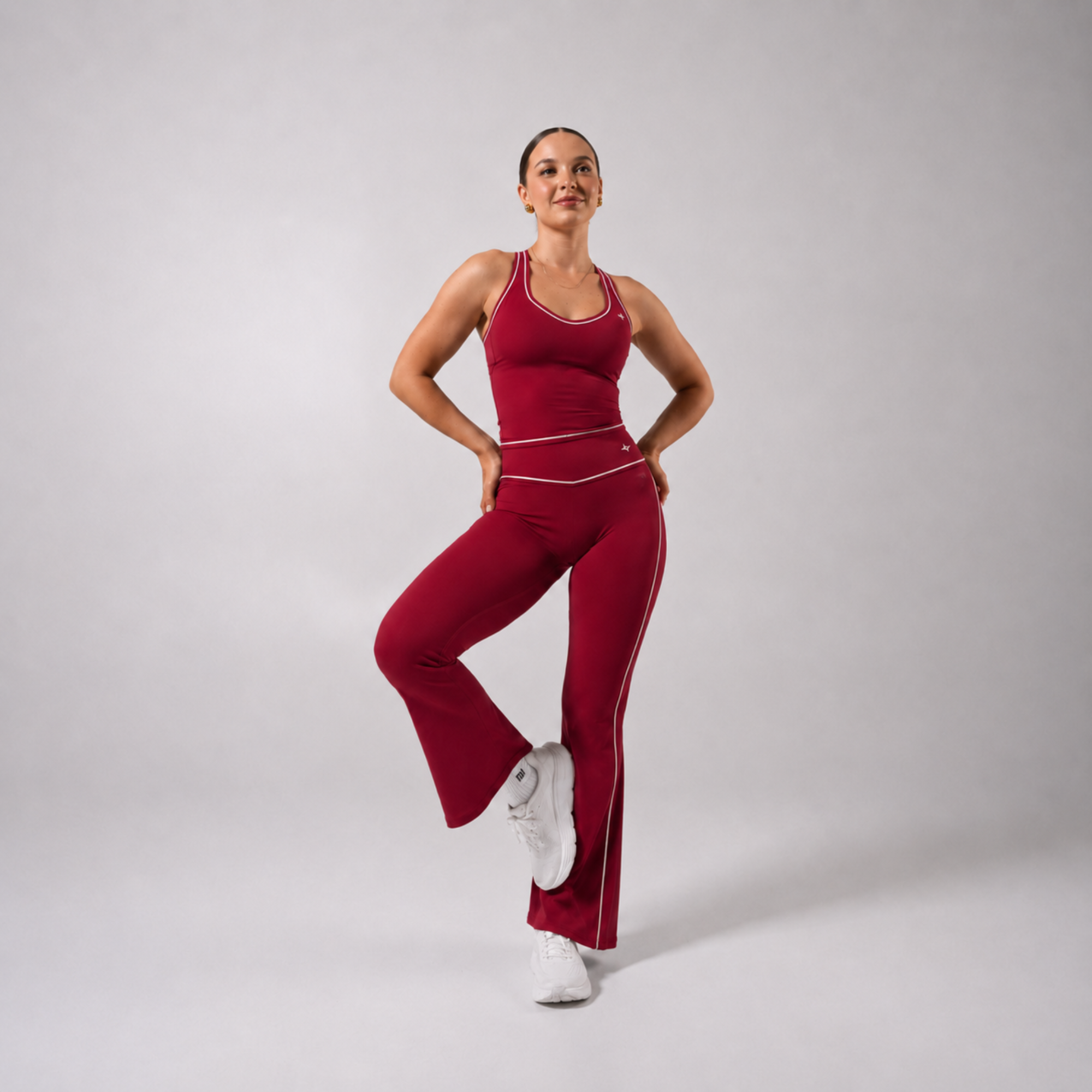 Ensemble ÉLAN - Top ajusté & pantalon évasé
