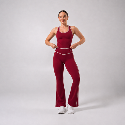 Ensemble ÉLAN - Top ajusté & pantalon évasé