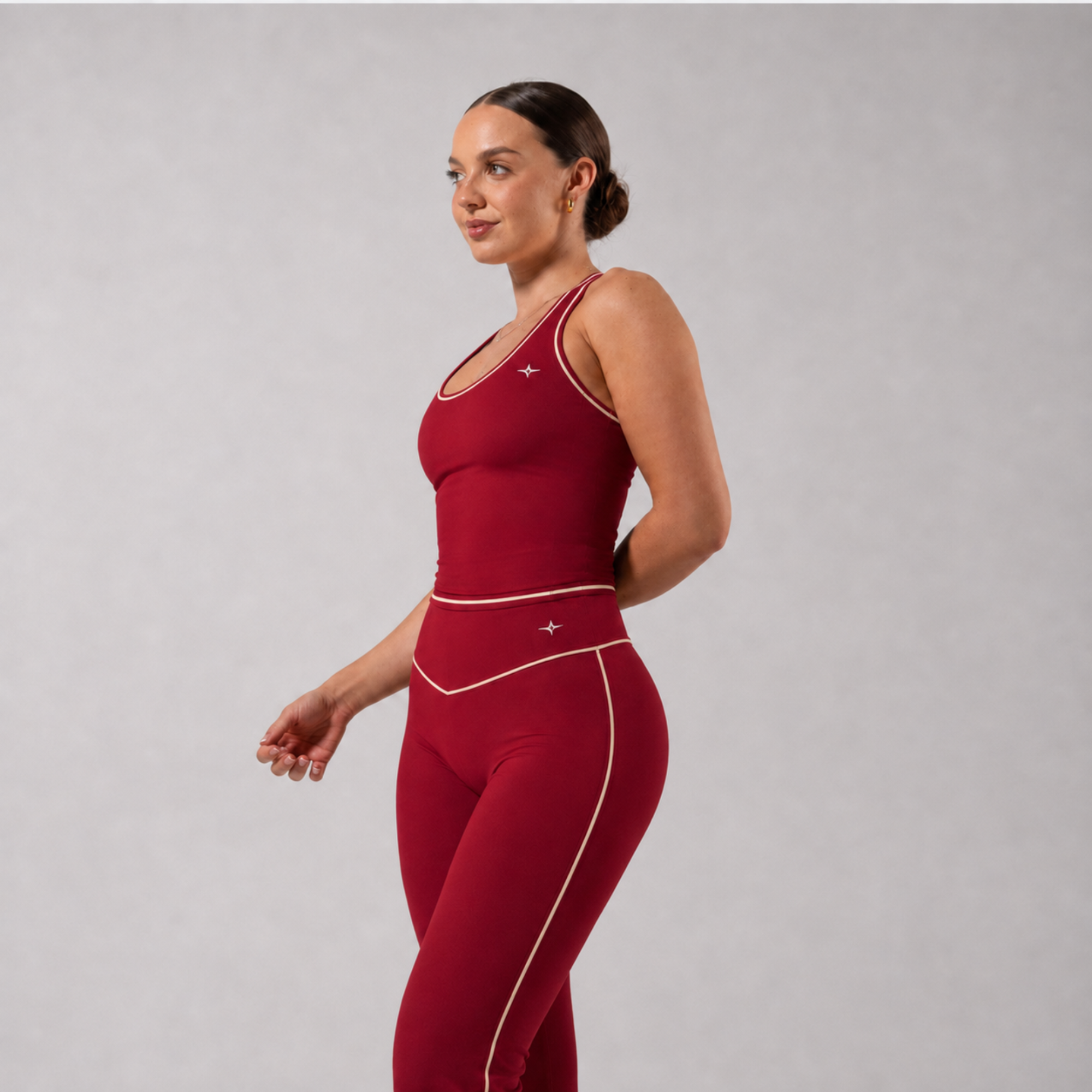 Ensemble ÉLAN - Top ajusté & pantalon évasé