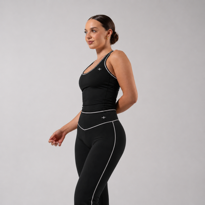 Ensemble ÉLAN - Top ajusté & pantalon évasé