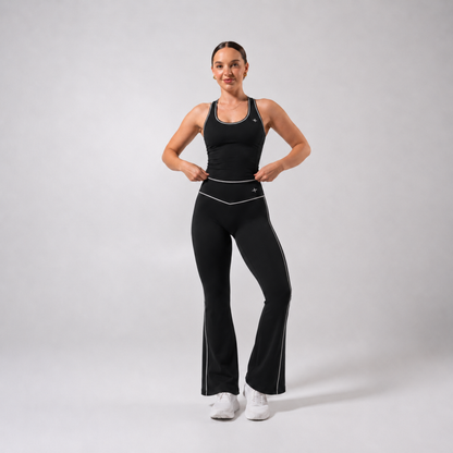 Ensemble ÉLAN - Top ajusté & pantalon évasé
