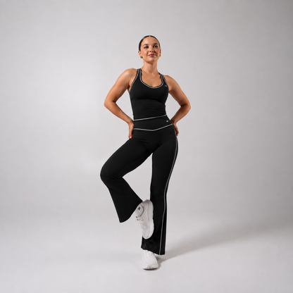 Ensemble ÉLAN - Top ajusté & pantalon évasé